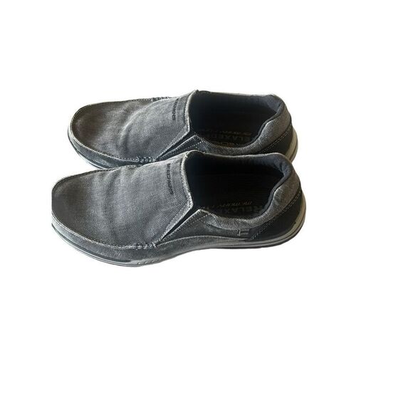 Skechers Mens Black Round Toe Memory Foam Slip-On Casual Shoes Size 9 US - Picture 9 of 15